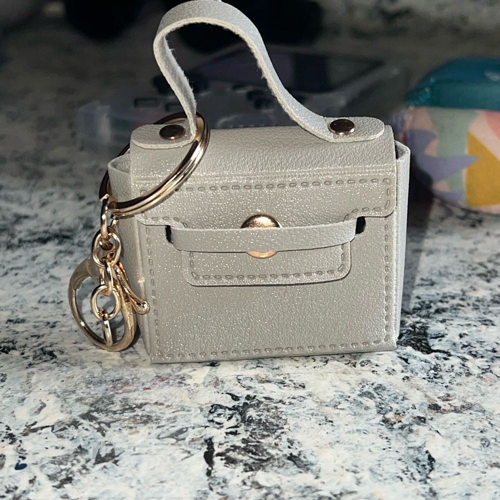 Gray Mini Handbag Keychain/Bag Charm    (NWOT)